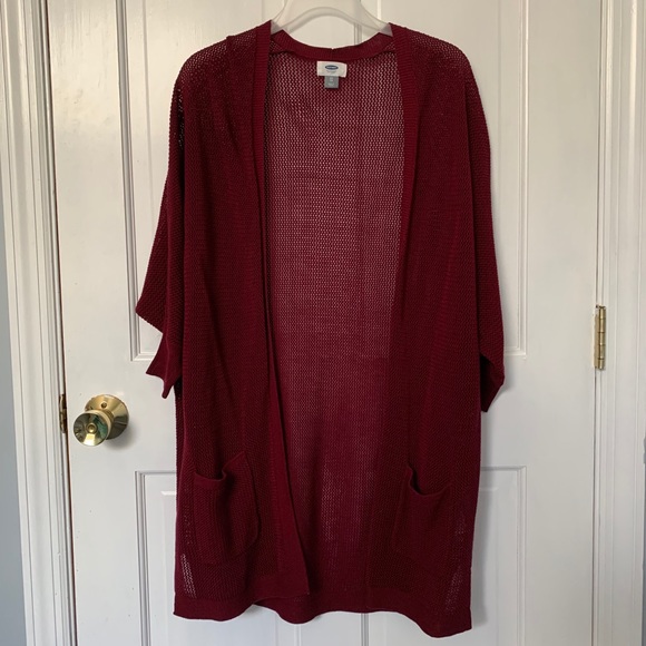 Maroon cardigan - $ negotiable - Picture 2 of 3